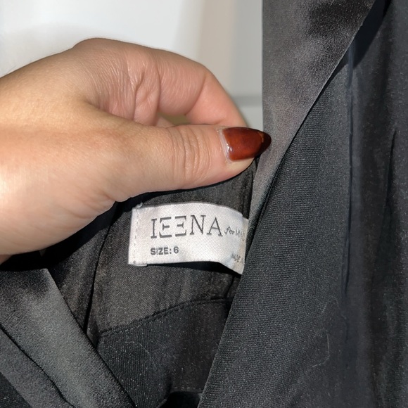 Ieena By Mac Duggal - Black Tuxedo Halter Ultra High Waist Jumpsuit 2643 - Picture 5 of 5